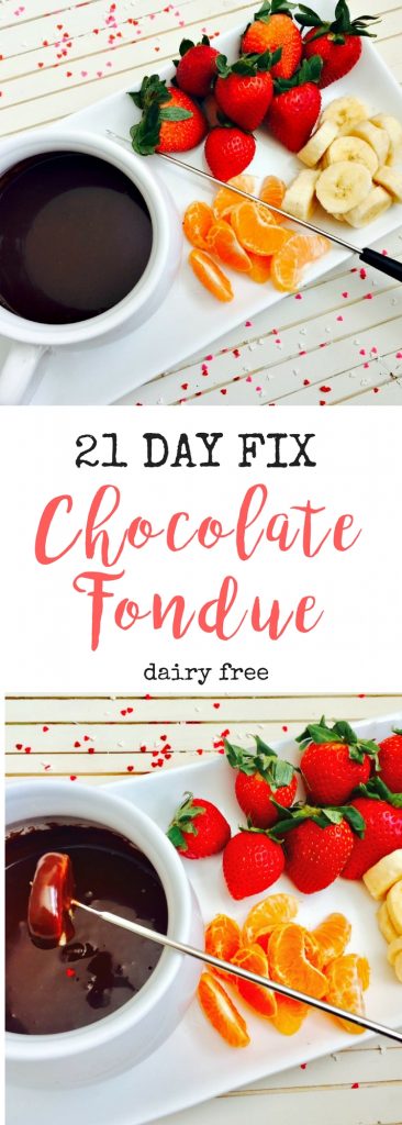 21 Day Fix Fondue! Only 1 1/2 tsp per 2-3 T serving! YUM!