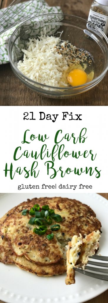 Low Carb Cauliflower Hash Browns | Confessions of a Fit Foodie