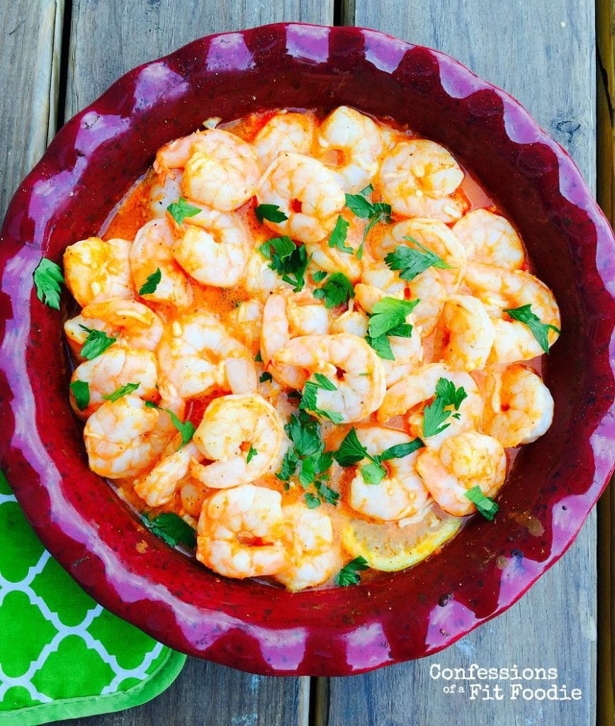 Baked Buffalo Shrimp with Goat Cheese Sauce {21 Day Fix Recipe} - Confessions of a Fit Foodie