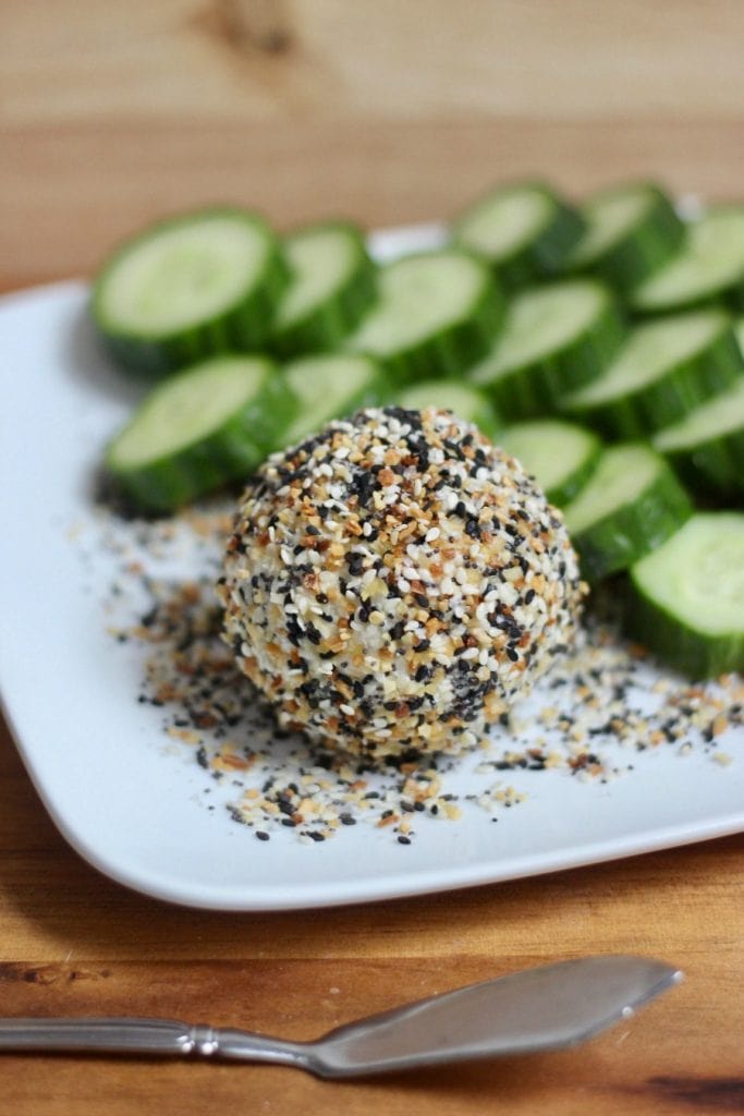 Everything Bagel Goat Cheese | Confessions of a Fit Foodie