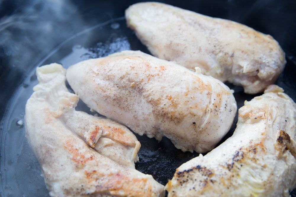 Chicken in Cast Iron Skillet