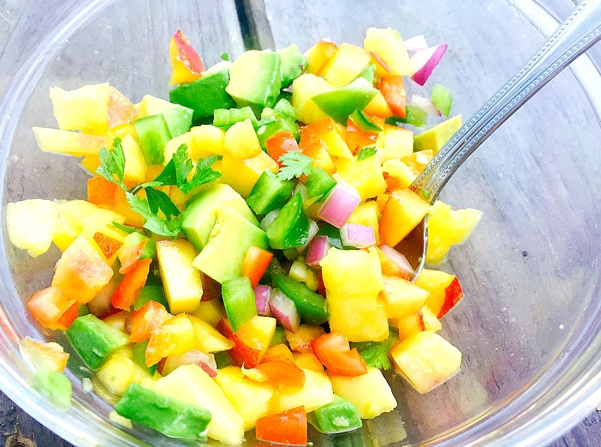 Peach and Pineapple Salsa