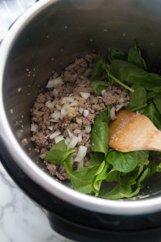 Instant Pot Sausage and Cauliflower Casserole